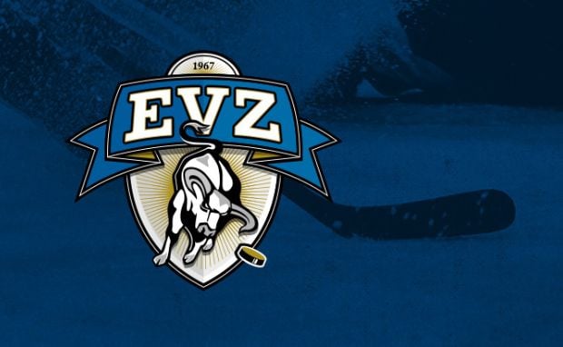 EVZ Logo mit Eishockeyschläger