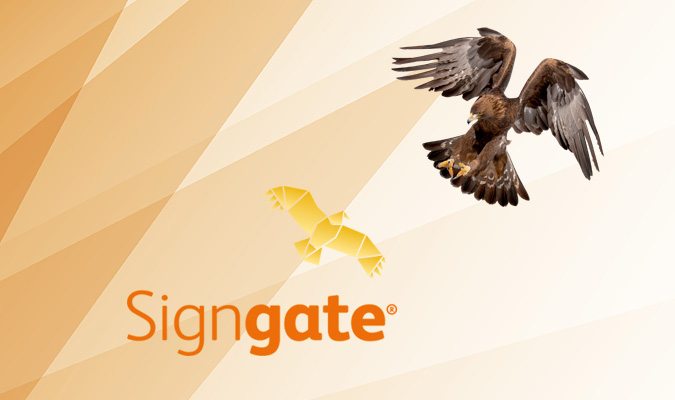 Signgate Logo miteinem Adler