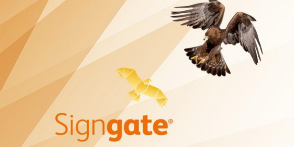 Logo von Signgate mit einem Adler